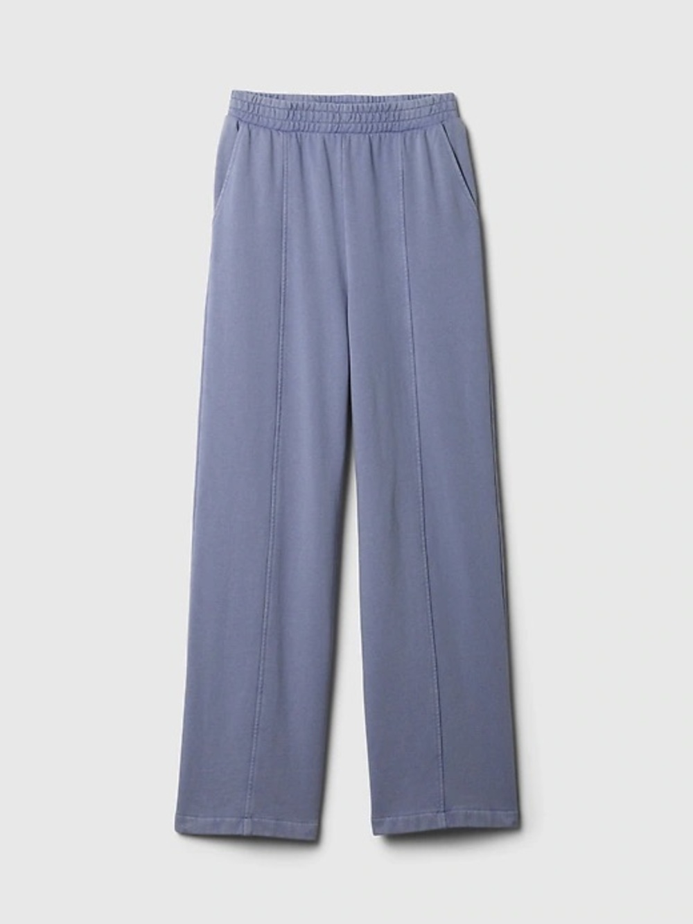 Gap Heavyweight Wide-Leg Elastic Waist Pants in light violet